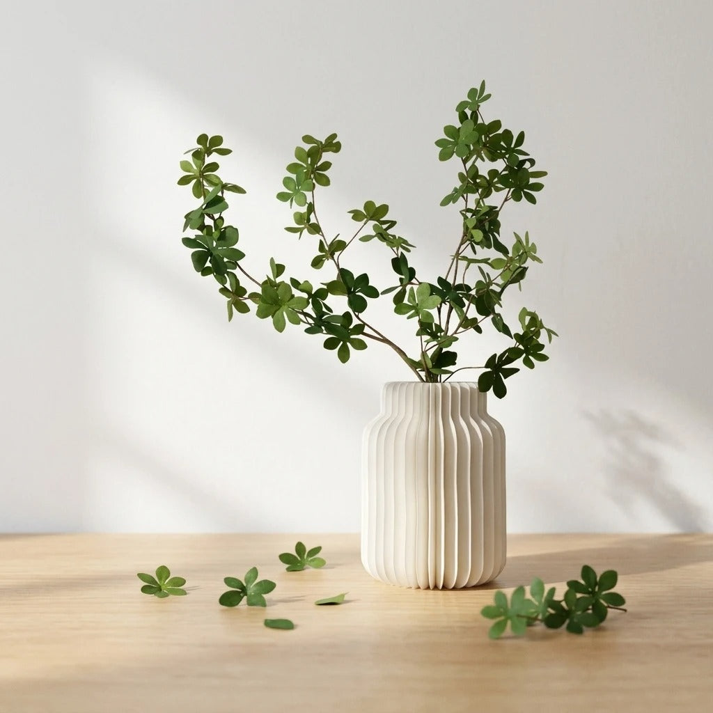 Luxury Honeycomb Paper Flower Vase with Magnetic Design