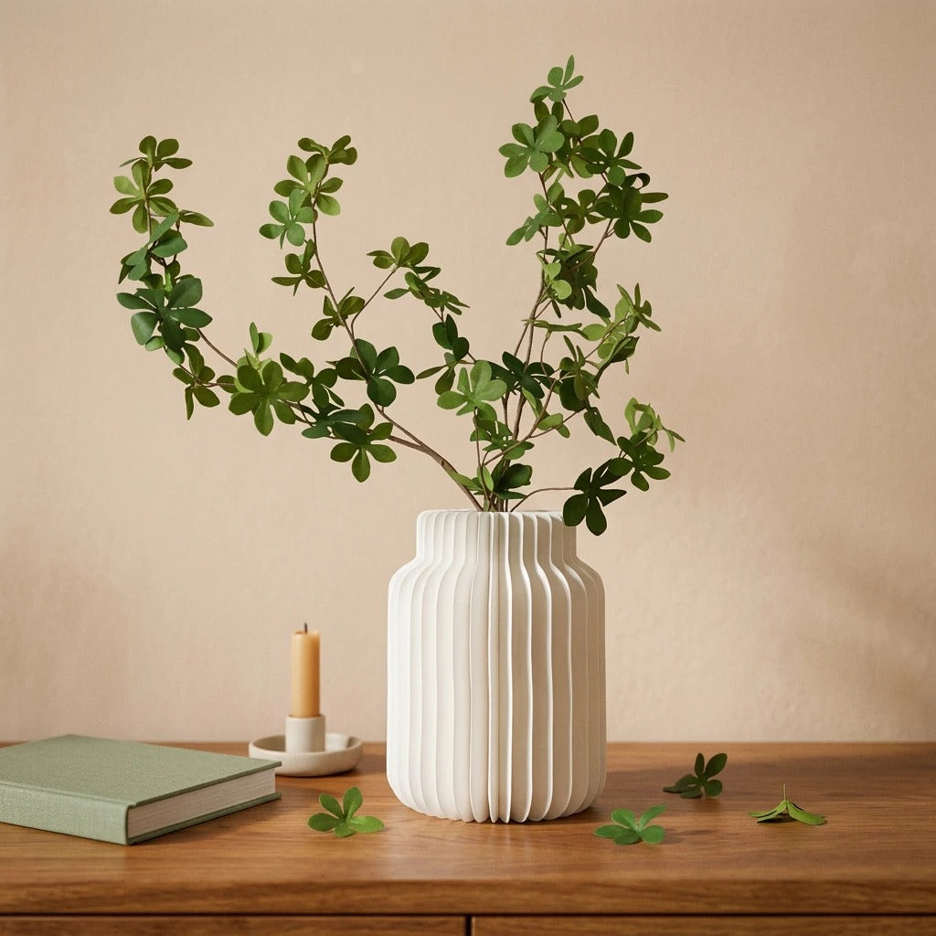 Luxury Honeycomb Paper Flower Vase with Magnetic Design